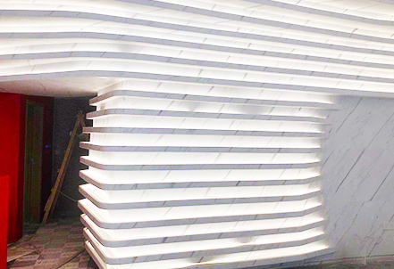 Irregular wall